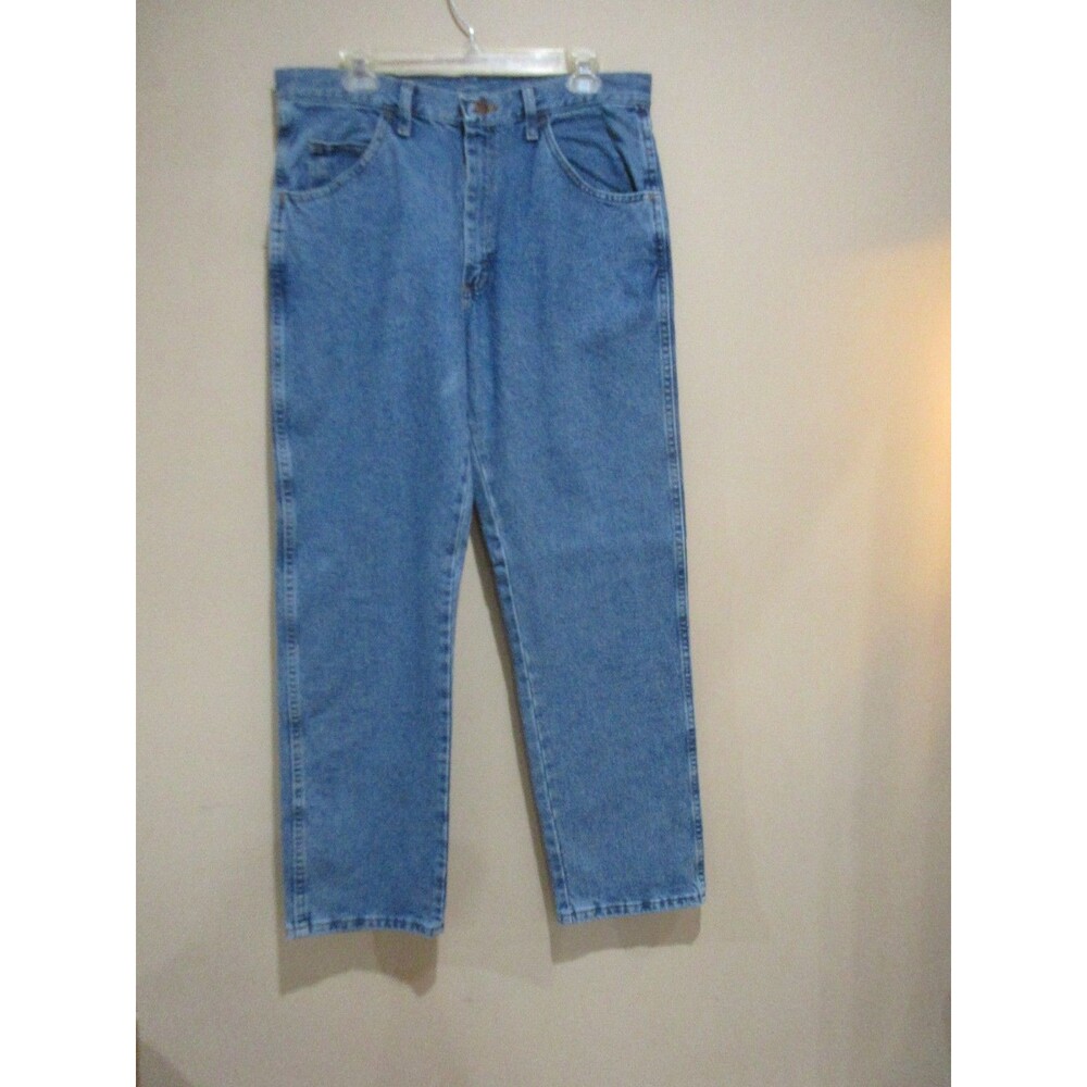 NEW Wrangler Advantage Denim Jeans Men 34x30 Blue Cotton
